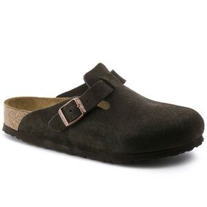 Birkenstock Mocha Suede Boston Loafers